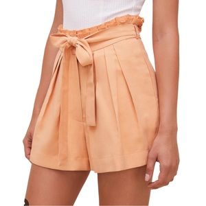 ASTR the Label Pacific Pleated Tie Waist Shorts
